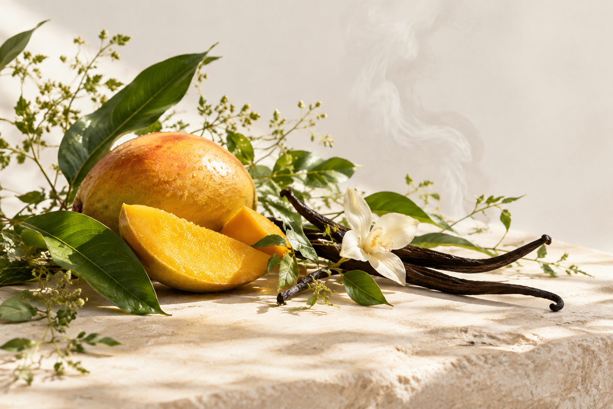 Verde Vanille: Golden Fruit, Wild Greens & Vanilla Warmth