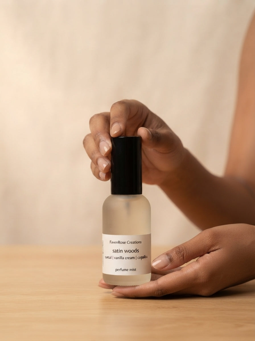 Satin woods fragrance mist