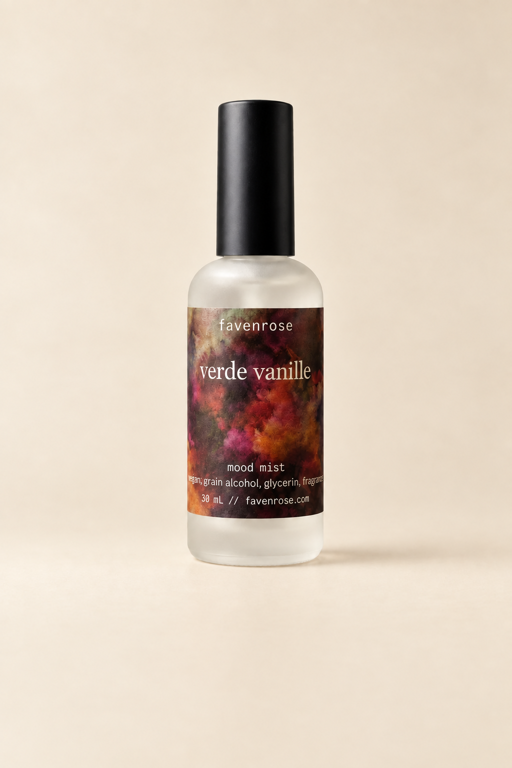 Verde Vanille Mood Mist with warm ivory background