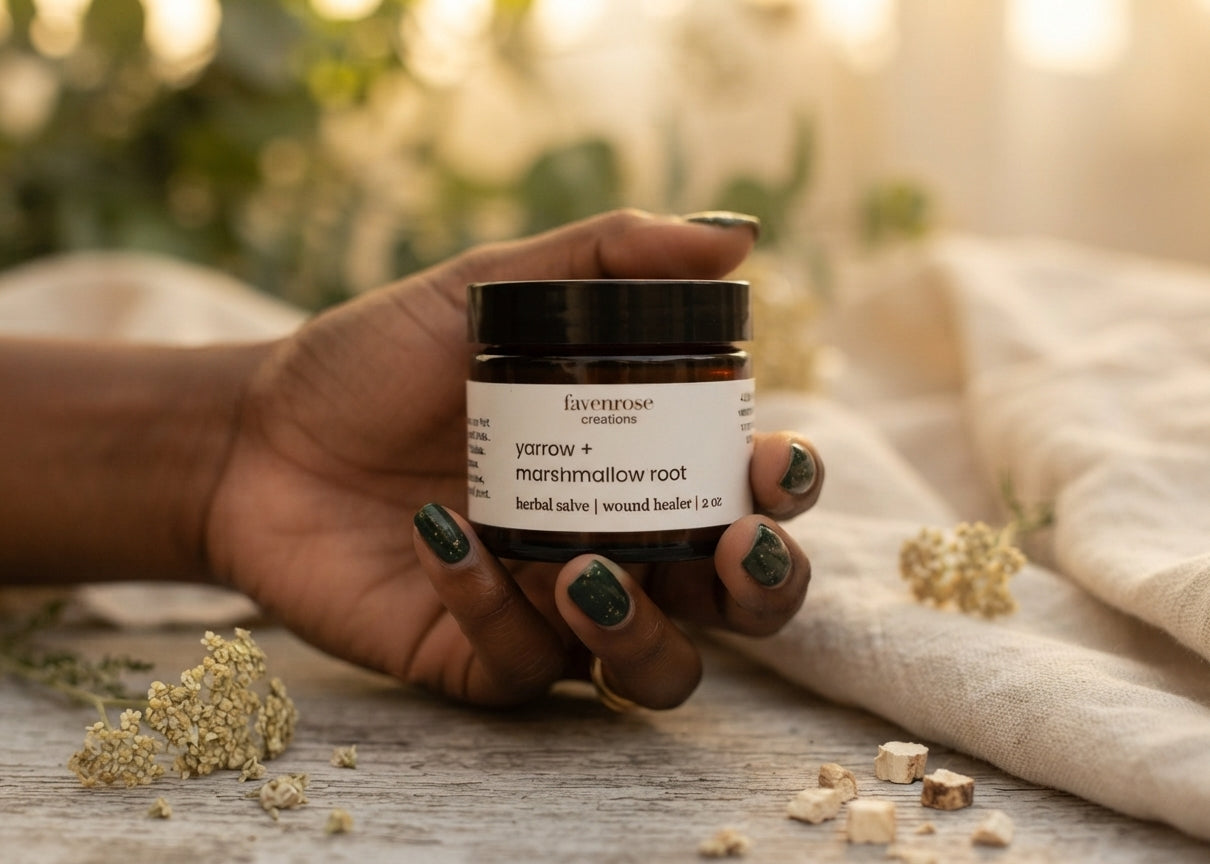 Yarrow & marshmallow root salve